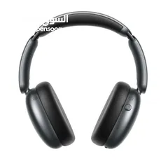  2 سماعات رأس Joyroom JR-JH1 Type-C Hybrid ANC لاسلكية مزدوجة الاتصال بجهازين، لون أسود، قابلة للطي