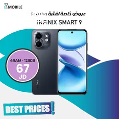  1 Infinix smart 9 4ram 128g new new