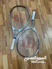  1 Wilson Tennis Rackets (1 new, 1 used)