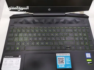  3 لابتوب للبيع HP Pavilion Gaming Core I5 9th generation GTX 1650 4GB