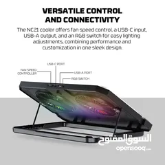  6 FANTECH NC21 NOTEBOOK COOLER LAPTOP COOLING PAD مبرد لابتوب من فانتيك