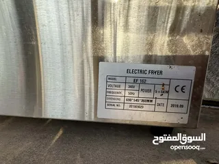  6 قلاية كهربائية مزدوجة ستانلس ستيل مع حنفيات لتصفية الزيت – بسعر 2000 شيكل