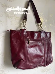  7 Hobo International Patent Burgundy Red Leather Crossbody Bag Gold Chain RP