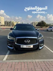  5 Infiniti QX60 2019 Premium.  GCC space, Dark Blue,  Look like New