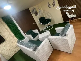  4 طقم راتان 5 مقاعد
