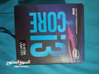  1 معالج i3 8100 , مع مذر بورد  prime b360m-k  , البيع للقطعتين فقط و ليس كل وحده لحال