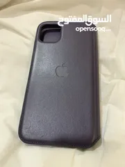  6 iPhone 11 Pro Max Leather Folio - Aubergine