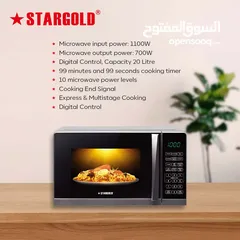  2 STARGOLD DIGITAL MICROWAVE OVEN