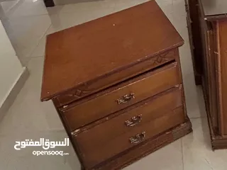  2 تسريحة غرفة نوم خشب زان قوي