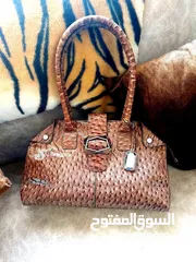  1 شنتة ماركة JASPER CONREN جلد 100% وارد اميركا لون تايغر