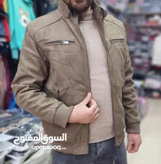  1 جاكيت الرجالي الشامواه بخامه ممتازه جدا...... ....2xl.....من 75 ل 80.... ...3xl....من 80 ل 85.... ..