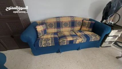  1 طقم صالون  غرفة جلوس شبه جديد