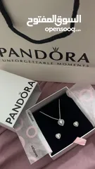  1 Pandora double heart set gift