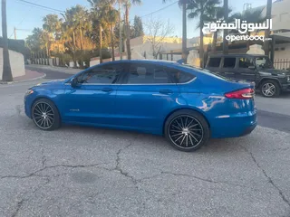  5 فورد فيوجن 2019 se جمرك حديث لم تعمل تطبيقات مالك اول للسياره فحص 4 جيد لون مميز كحلي