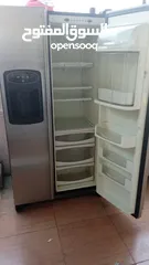  1 ثلاجه امريكي موفر للطاقه بابين ستانلس للبيع المستعجل