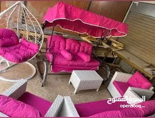  17 أطقم رتان 5مقاعد ب120 معو طاولة وسط تتوفر كل الالوان تقربيا