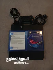  3 PlayStation 4 with controller, FIFA 19 and cables