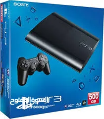  1 بلايستيشن 3 مستعمل 500 قيقه pes3