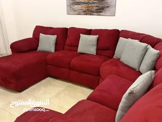  8 كورنر امريكي مستورد  ريكلاينر  حرف U فاااخر  جدا