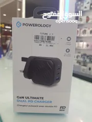  1 Powerology Gan ultimate dual pd Charger 65w