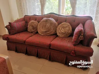  12 غرفة سفرة خشب زان و غرفة ضيوف