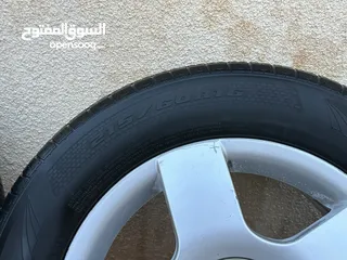  9 Audi Rims+tires In perfect condition/ جنطات اودي للبيع مع كوشوك