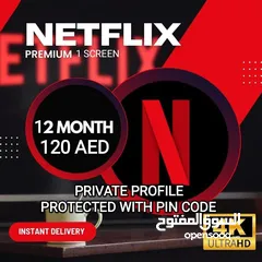  1 Netflix 1 year 4K Premium