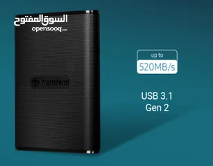  2 هاردسك خارجي 250GB 500GB 1TB 2TB ترانسد Portable SSD