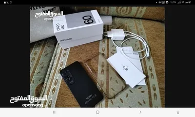  2 اوبو A60 128 جيجا بايت لون اسود على بنفسجي للبيع او للبدل على سامسونج او ايفون
