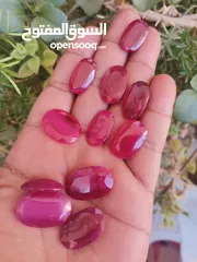  3 ياقوت روبي طبيعي