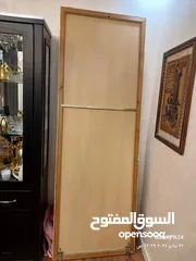  3 مرايه ارتفاع مترين  و40 سم الارتفاع العرض 82 سم  والقطعه الثانيه نفس القياس بدون مراه سعر قطعتين 40