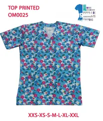  13 Printed scrub top very good quality garnteed after washing for long time available 24 designs