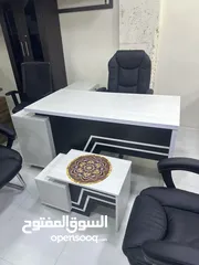  1 مكتب مدير قياس160م مع جانبيه ادراج مع طاوله اماميه