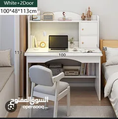  3 مكتب دراسي  بشكل مودرن مع رفوف  متعددة انيقه