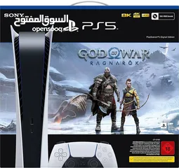  1 New Ps5 digital with god of war