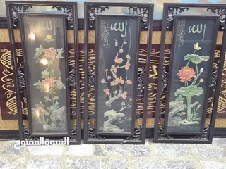  2 لوحات ثلاثيه و لوحة مفردة صغيره