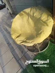  2 كرسي عش البلبل بحاله جيده  من المعدن بحاجه لتنجيد
