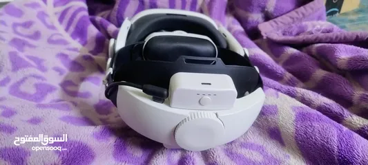  1 نظارة VR QUEST 3 4K 512GB من افضل واقوى النسخ والنظاره شبه جديدة استعمال مره فقط معها كل اغراضها + ح