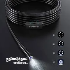  9 منظار تنظير  سلك كيبل كاميرا مع فلاش  تصوير احترافي دقه عاليه يوضع ب موبايل او لابتوب لمسافة  10متر