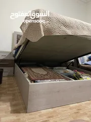  4 تخت لامينيت صندوق مع جك + كمدينتين