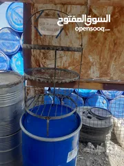  6 برميل زرب ثلاث طبقات حديد سميك علاقة مع جسم الشبك قاعدة حديد مبروم مبسط