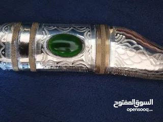  9 خناجر فريده مشغوله يدويا عاج مطعم فضة وفولاذ الله يبارك