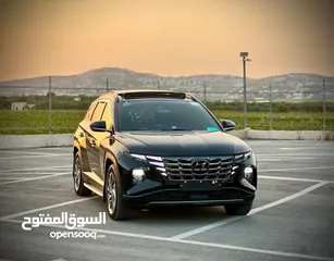  2 هونداي توسان/2022 فل الفل فتحة سقف بانوراما  2x4 ///240Hp بنزين + كهرباء  ( Haybrid) 1600cc