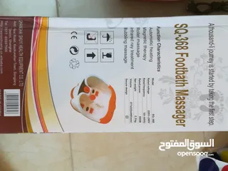  3 مساج و جاكوزي القدمين جهاز المساج و تدليك الاقدام  بالفقاعات و الماء الساخن الجاكوزي القدم
