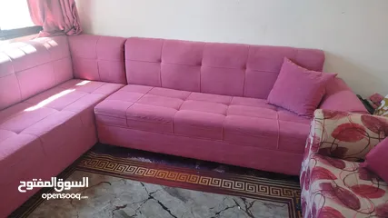  3 كورنر لون زهري بحال الوكالة...استعمال بسيط