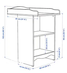  2 طاولة تغيير من ايكيا
