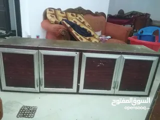  3 خزانة مطبخ واحدة المنيوم اربع ابواب