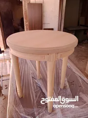  4 طاولات خشب زان