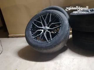 7 جنطات 17 مع كاشوك للبيع بسعر  130 دينار