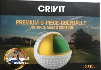  2 كرة الجولف crivit »12x crivit premium 3-cings golf balls المسافة كرة الجولف كرات الغولف الاحترافية